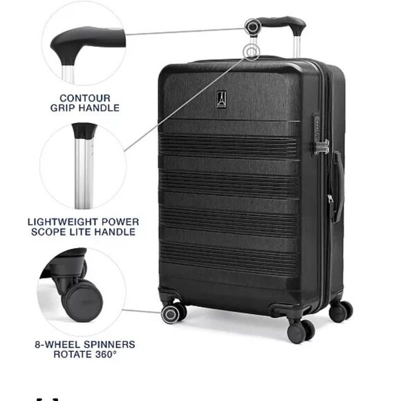 Travelpro WalkAbout 7 27.5" Check-in Spinner ❤️🛫  Rollaboard Travel bag Luggage - Picture 9 of 16